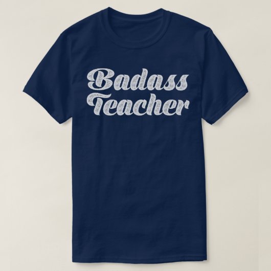 T-shirt Typographie de l'enseignant de Badass (Design devant)