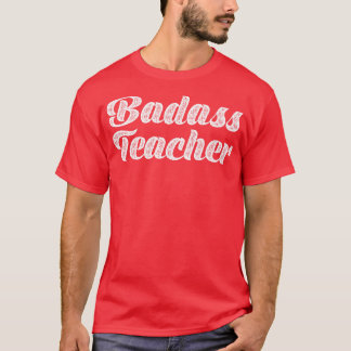 T-shirt Typographie de l'enseignant de Badass