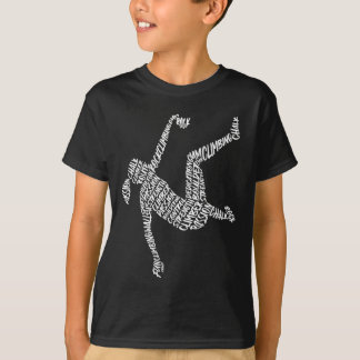 T-shirt Typographie de l'escalade en bloc Enfants Filles F