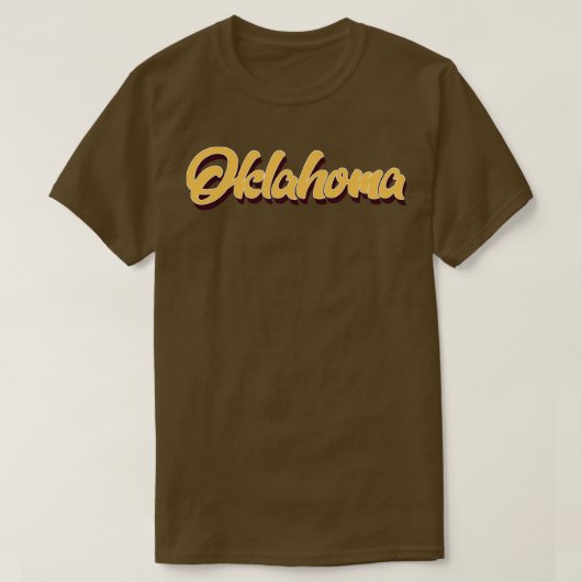 T-shirt Typographie de l'Oklahoma (Design devant)