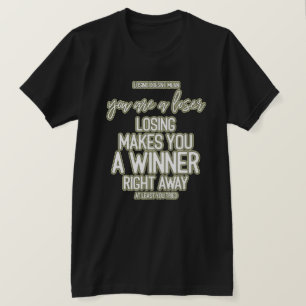 T-shirt Typographie de motivation de citation de gagnant
