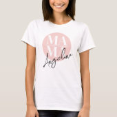 T-shirt Typographie de nom de script coup de pinceau perso (Devant)