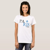 T-shirt Typographie de Paris Fleur Du Lis (Devant entier)