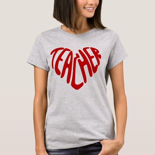 T-shirt Typographie de professeur de couleur modifiable ré (Devant)