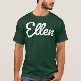 T-shirt Typographie de script cursive Texte blanc