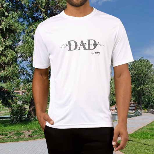 T-shirt Typographie de script établie pour les noms des en