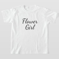 Typographie de script Flower Girl sur blanc