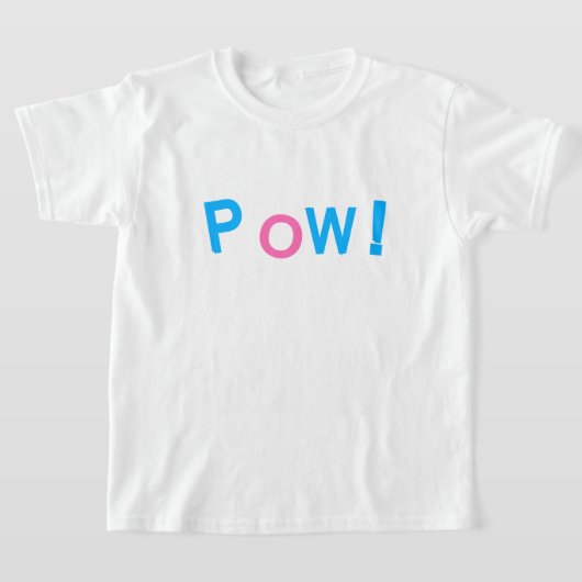 T-shirt Typographie de style BD POW! (Poser)
