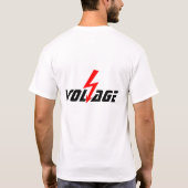 T-shirt Typographie de tension avec éclair (Dos)