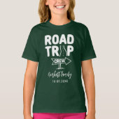 T-shirt Typographie de vacances de famille Nom personnalis (Devant)