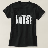 Typographie des infirmières de première ligne Noir