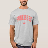 T-shirt Typographie d'été Sunkissed Varsity (Devant)