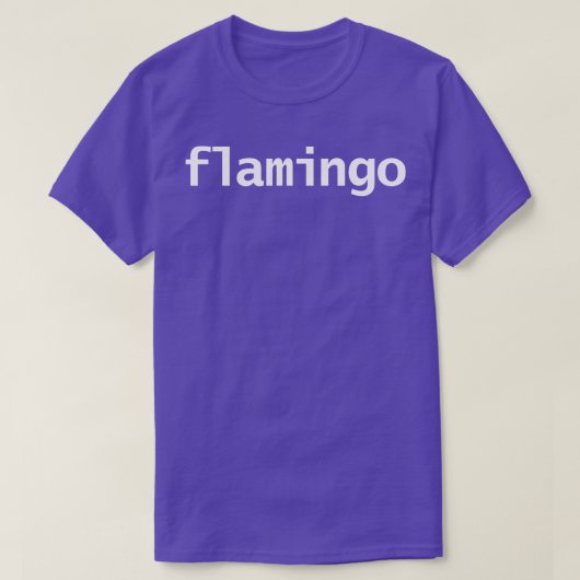 T-shirt Typographie du Flamant rose (Design devant)