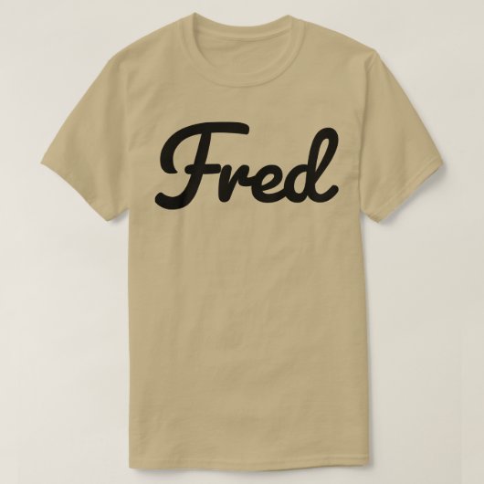 T-shirt Typographie du nom Fred (Design devant)
