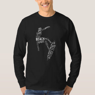 T-shirt Typographie du surf surf
