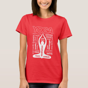 T-shirt Typographie du yoga