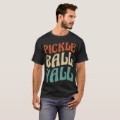T-shirt Typographie dynamique de la balle de poulet Yall (Devant entier)
