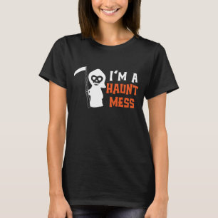T-shirt Typographie girly Halloween cool et effrayante