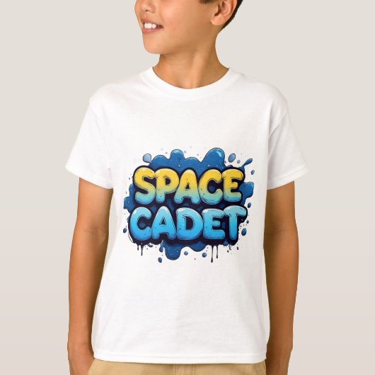 T-shirt Typographie Graffiti Space Cadet (Devant)