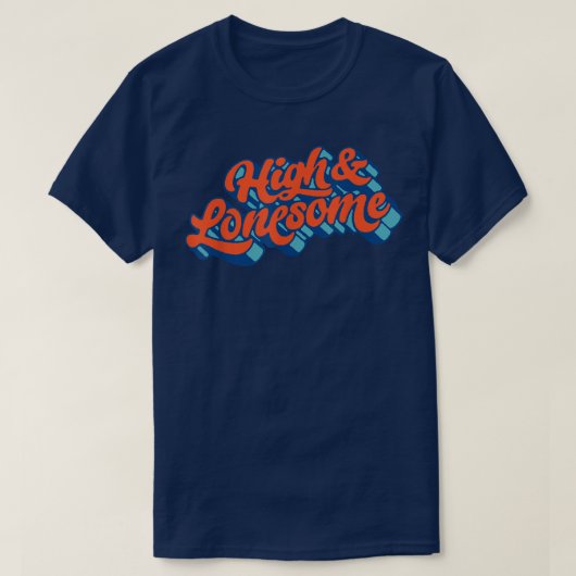 T-shirt Typographie haute et solitaire Bluegrass Festival (Design devant)