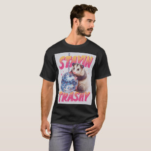T-shirt Typographie humoristique de l'opossum disco