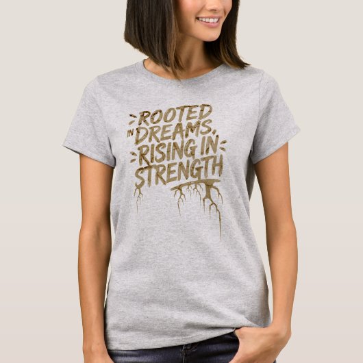 T-shirt Typographie inspirante (Devant)