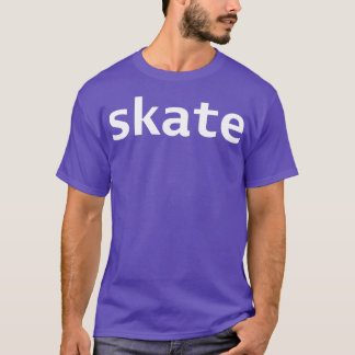 T-shirt Typographie minimale du patinage