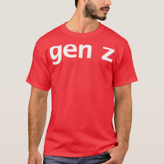 T-shirt Typographie minimale Gen Z