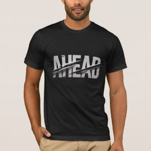 T-shirt Typographie moderne "AHEAD"