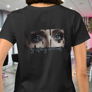 T-shirt Typographie moderne "CILS par" artiste de cils
