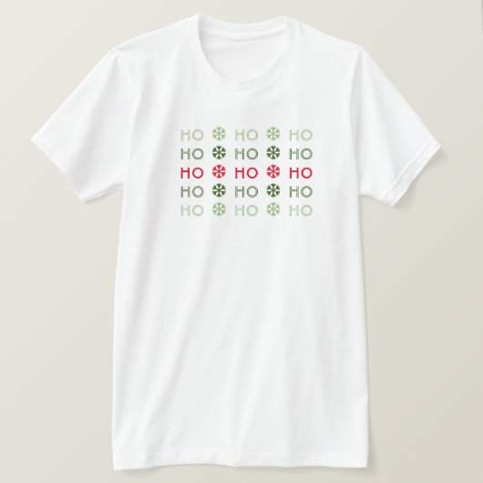 T-shirt Typographie moderne Répéter Texte Noël (Design devant)