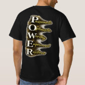 T-Shirt Typographie Motivation POWER (Dos)