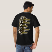 T-Shirt Typographie Motivation POWER (Dos entier)