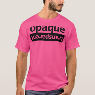 T-shirt Typographie opaque transparent