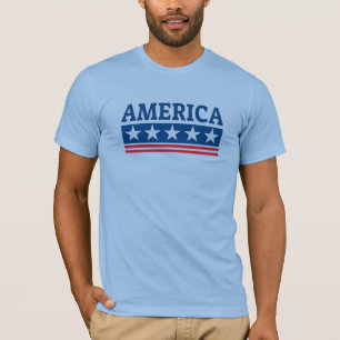 T-shirt Typographie Patriotique Américaine