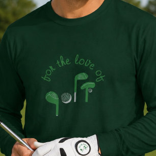 T-shirt Typographie "Pour l'amour du golf" pour la fête de