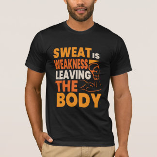 T-shirt typographie pour salle de sport et fitness