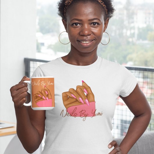 T-shirt Typographie professionnelle élégante Manicuriste U