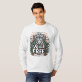 T-shirt typographie #Restez en liberté, restez lib (Devant entier)