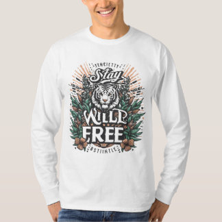 T-shirt typographie #Restez en liberté, restez lib