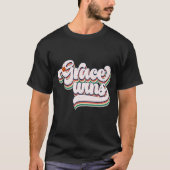 T-shirt typographie Retro Grace Wins (Devant)