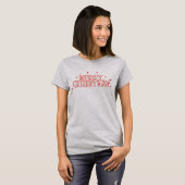 T-shirt Typographie Rétro Joyeux Noël (Devant entier)