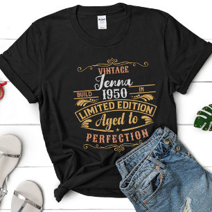 T-shirt Typographie Retro Vintage Color Grundge personnali