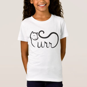 T-Shirt Typographie Ronron Noir