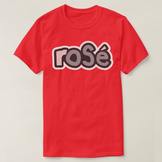 T-shirt Typographie Rose des années 80 (Design devant)