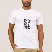 T-shirt Typographie Social Media Cool Black Print (Devant)