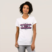 T-shirt Typographie surstimulée et surcaféinée (Devant entier)