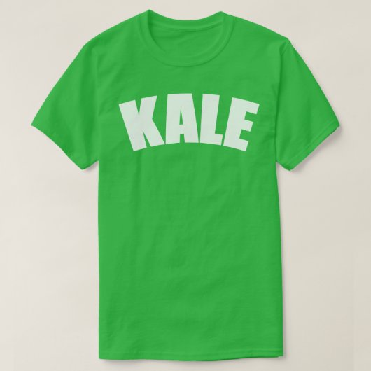 T-shirt Typographie végétale Kale 2 (Design devant)