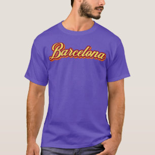 T-shirt Typographie Vintage de Barcelone