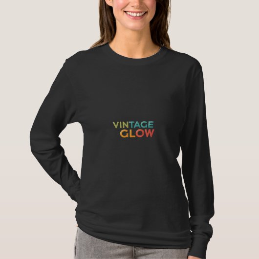 T-shirt Typographie vintage Glow (Devant)